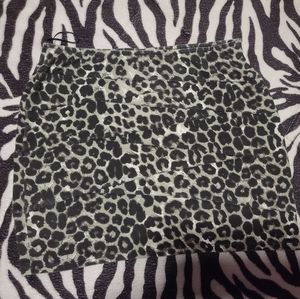 Cheetah print skirt